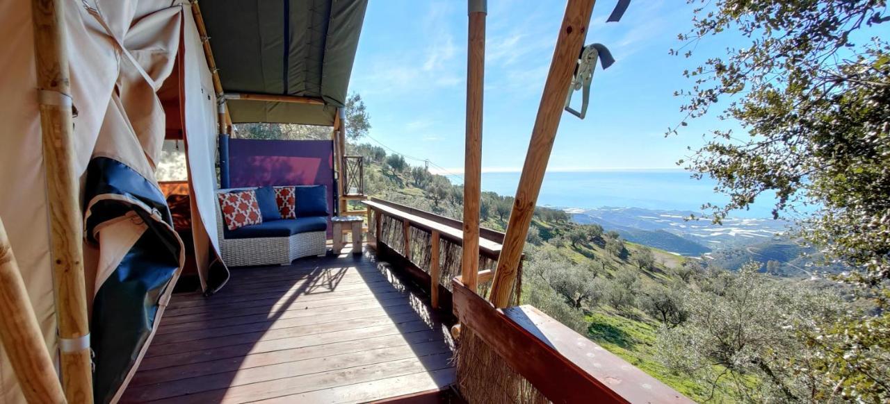 Campo Agave Luxury Tents Sayalonga Bagian luar foto