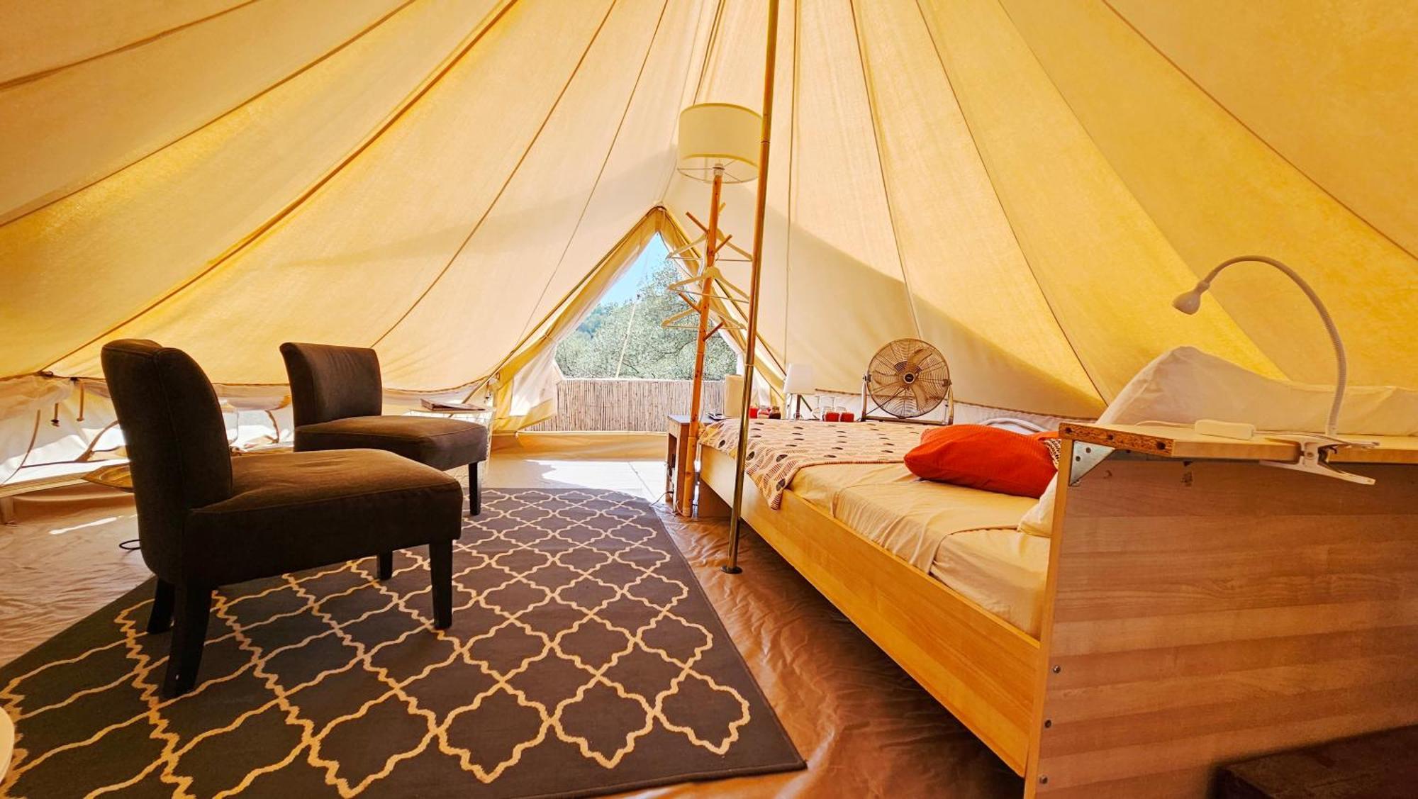 Campo Agave Luxury Tents Sayalonga Bagian luar foto