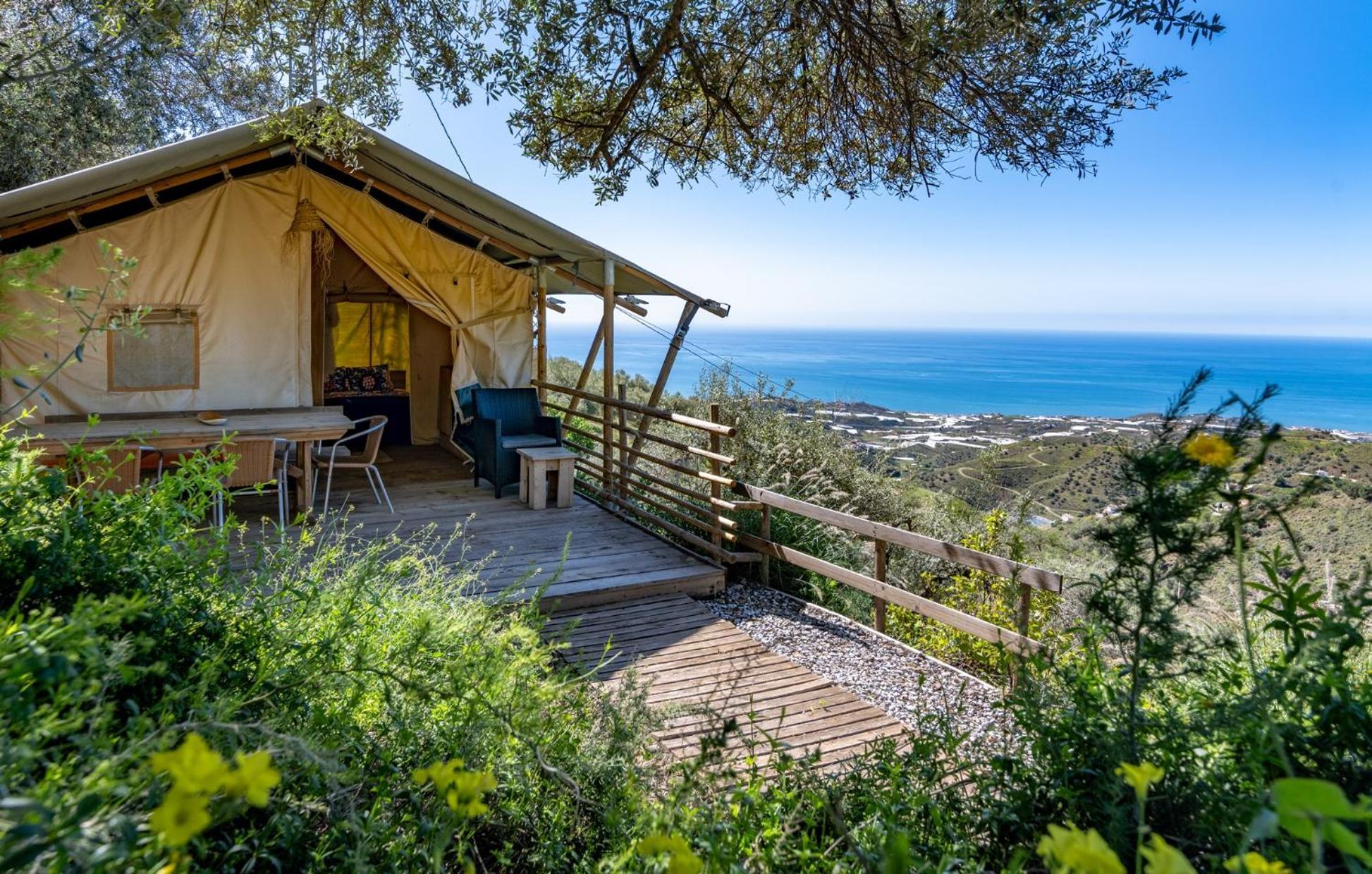 Campo Agave Luxury Tents Sayalonga Bagian luar foto