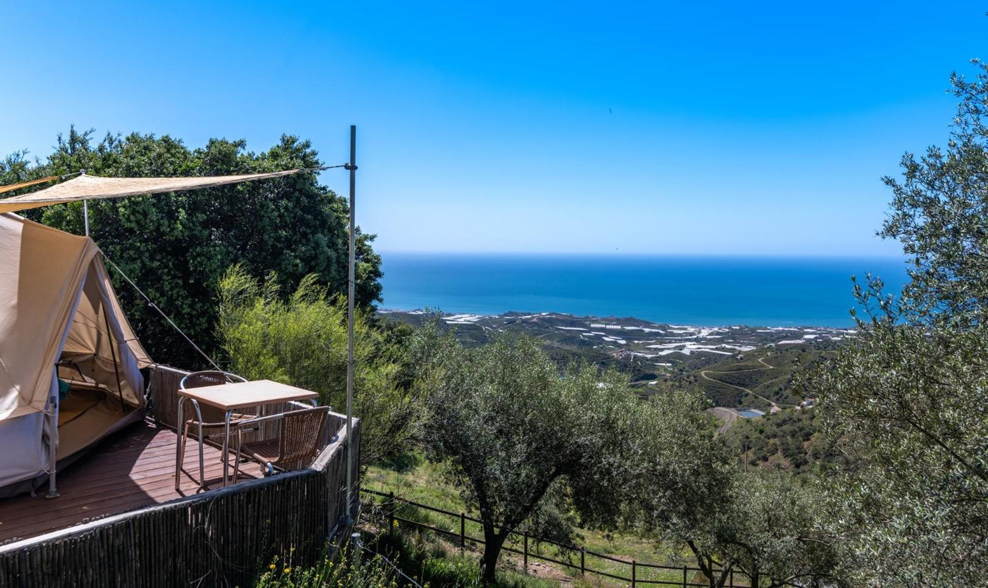Campo Agave Luxury Tents Sayalonga Bagian luar foto